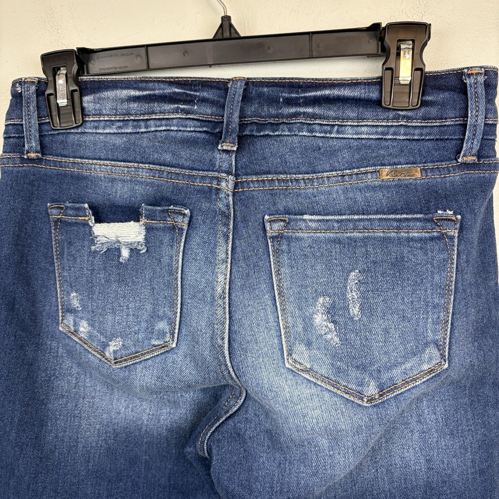 KanCan Jeans‎ Womens 7/27 Medium Wash Blue Distressed Skinny Stretch KC2508M - Picture 3 of 11